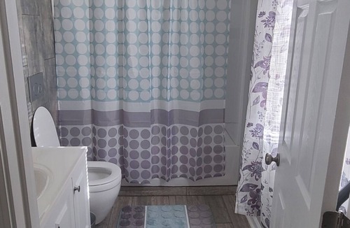 Lawrenceville House | Cozy bedroom with private bathroom, and separate, direct access entrance.