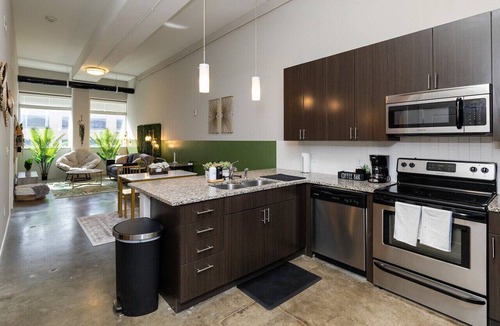 Downtown Des Moines Apartment | Cozy Boho-Chic Downtown 2BD/2BR - Downtown DSM