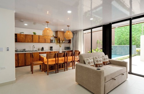Arenal Hot Springs Villa | Cozy brand new Villa, private pool, jacuzzi, balcony, volcano view, 3 stories