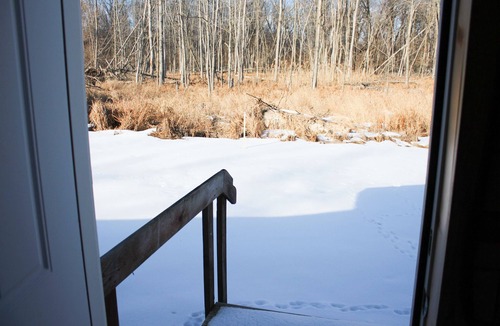 Au Gres Cabin | Cozy Cabin in the Woods- close access, private road to dock & Lake Huron access.