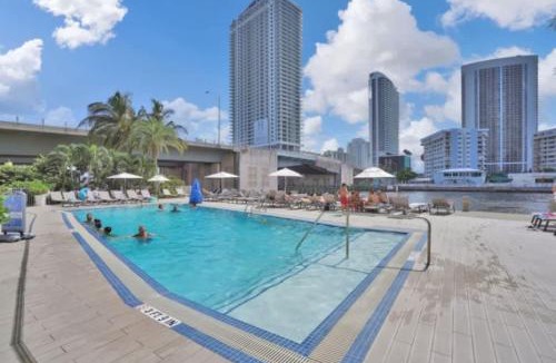 Hallandale Beach Hotel | Cozy Canal View Studio Private Balcony Pool 2208
