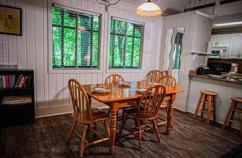 Pine Mountain Ski Chalet | Cozy chalet with screened in porch just miles from Wild Animal Safari