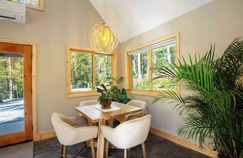 Pisgah Forest Cabin | Cozy Couples Getaway in Between Brevard and Hendersonville in Pisgah Forest