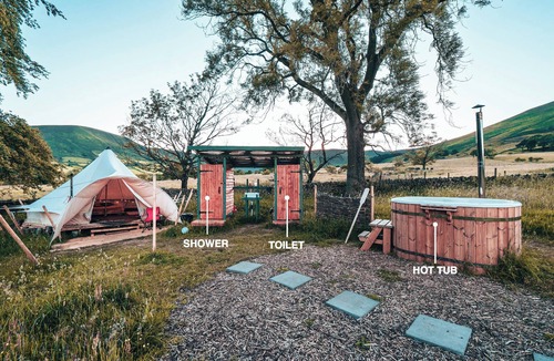 Peak District RV Rental | Cozy Couples Glamping - Private Hot Tub