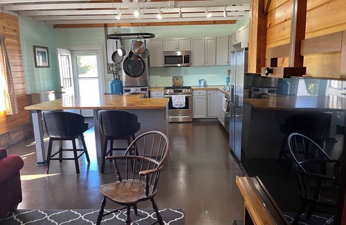 Charleston Cabin | Cozy custom built cabin home with spectacular sunset views from private deck