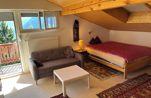 Martigny-Combe Apartment | Cozy Flat in Mountain Chalet with Panoramic Views in a Serene Setting