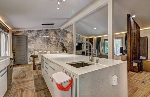 Atlanta House | Cozy Furnished NE Atlanta Home with Outdoor Fireplace Ideal for Extended Stays