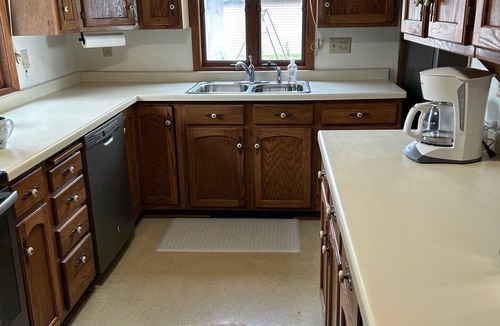 Shawano Cottage | Cozy lakefront home rests on Shawano Lake - swimming, fishing, boating, dock.