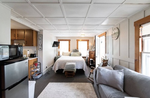 Standish Condo | Cozy Lakeside Studio w/Private Swimming Area