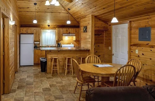 Buffalo City Cabin | Cozy River Cabin w/Screened Porch & Fire Pit