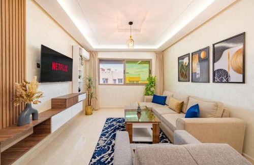 Camp El Ghoul Apartment | Cozy Studio with Mountain View in Gueliz, Marrakech