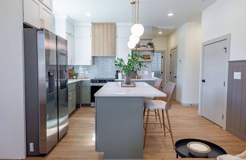 Brookline Station House | Cozy Townhome Stay by Trails, River & Greens