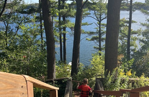 Webster Cabin | Cozy Vacation Cottage on the Lake with Hot Tub!