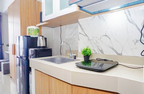 Cikarang Apartment | Cozy White Studio At Vasanta Innopark Apartment