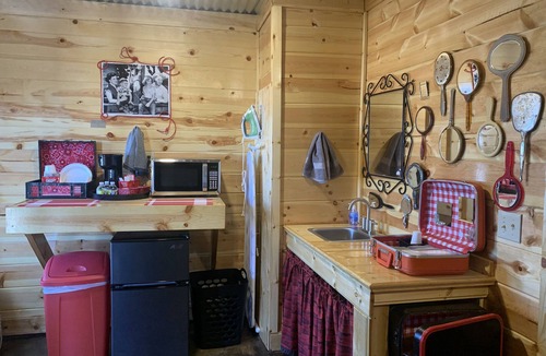 Cache Cabin | Craterville Park Cabin near Wichita Mountains Cache Medicine Park historic