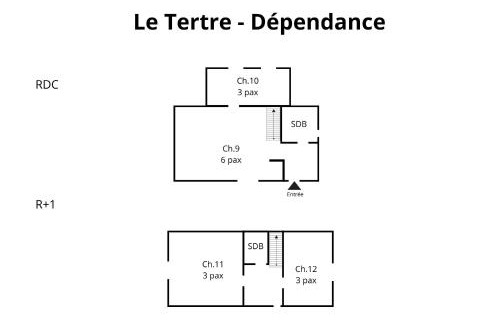 Le Poislay Villa | Crazy Villa Le Tertre 28 - Heated pool - Basket - 2h Paris - 44p