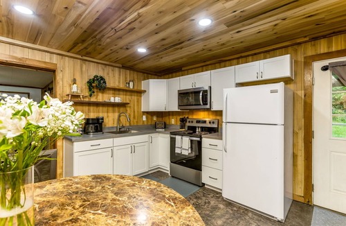 Rockbridge Cabin | Creekside Cabin in Hocking Hills. Hot Tub + Large Private Yard. Dog-friendly!