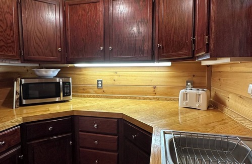 Franklin Cabin | Creekside, Pet Friendly Mountain Log Cabin in the Smokies, Fire Pit + Hot Tub