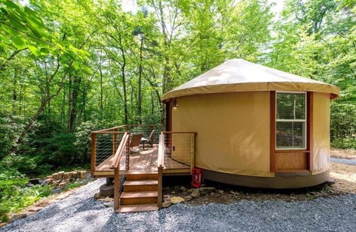 Balsam Grove Cabin | Creekside Yurt - The Whisperer