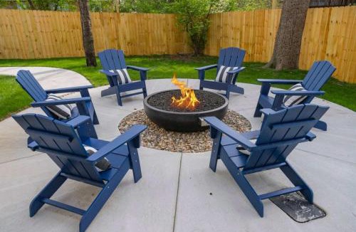 Donelson Hills House | Custom Home Office Suite Game Room & Fire pit