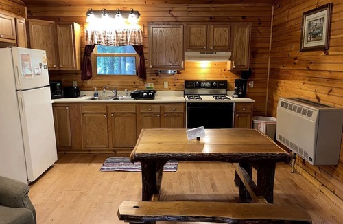 Clarington Cabin | Cute Cabin with Private Hot Tub for Amazing Hiking Vacations near Cook Forest, PA