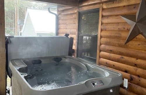 Clarington Cabin | Cute Cabin with Private Hot Tub for Amazing Hiking Vacations near Cook Forest, PA