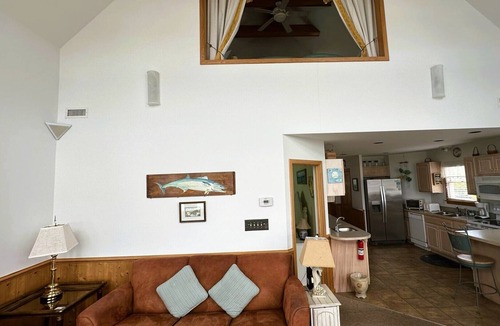 Ocracoke Villa | CV9A: Waterfront One-Bedroom Villa with Loft and Sun deck.