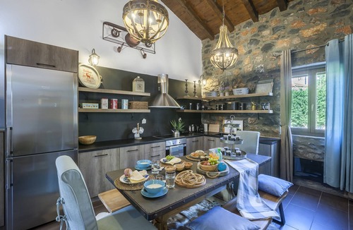 Aghios Athanasios Ski Chalet | Dandy Villas Palios Agios Athanasios | Attic | Fireplace | Up to 8