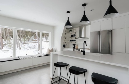 Pond Eddy House | Darby A-Frame + Cabin: Stylish + Modern w/Sauna