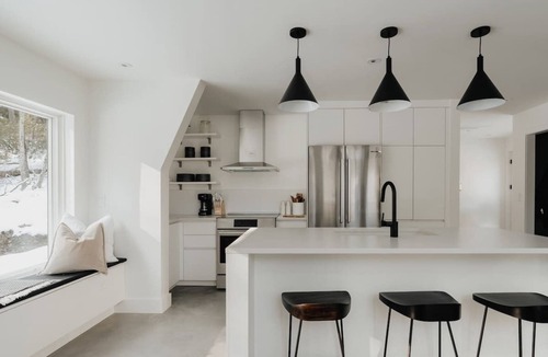 Pond Eddy House | Darby A-Frame + Cabin: Stylish + Modern w/Sauna