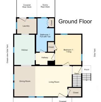 Myrtle Beach House | Dazzling Centrally Located Ocean View w 2 Kings, Huge Private Yard, 2 Decks, Firepit, BBQ