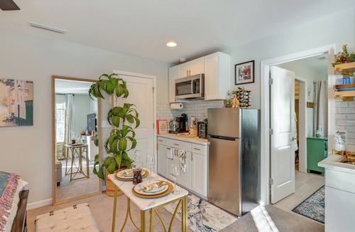 Concord Apartment | Deck, Patio! Charming Concord Studio Near Speedway