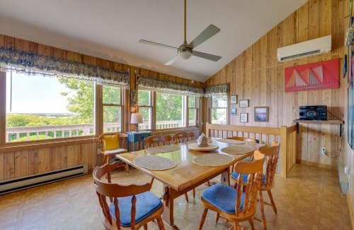 North Truro House | Deck w/Water View: Coastal Escape Near P-Town!