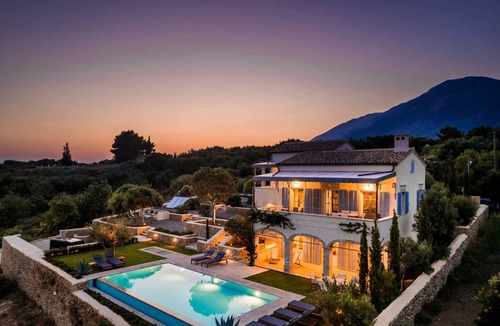 Eleios-Pronnoi Villa | Delightful Kefalonia Villa | 5 Bedrooms | Panoramic Sea & Mountain Views