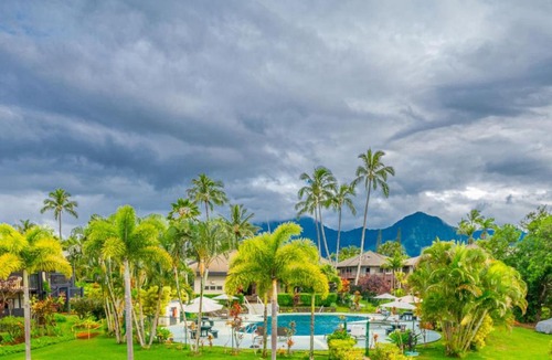 Princeville Apartment | Delightful views of Pool & Mountains