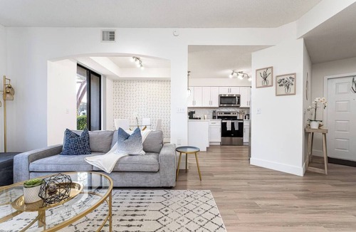 Delray Beach House | Delray Townhome | Heated Pool, Gym, 10 Min to Beach