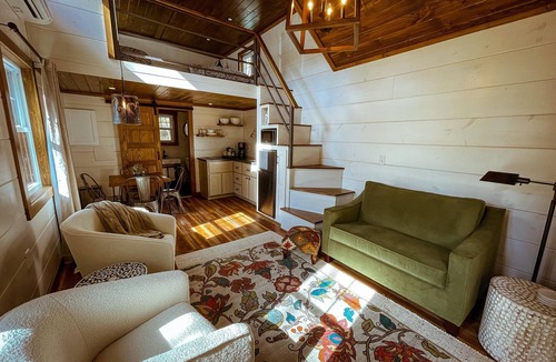 Old Fort Cabin | Dense foliage, rolling currents of Newberry Creek the perfect place to relax.