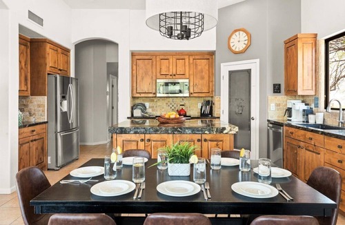New River Villa | Desert Oasis: Pool, Golf, Games + Mountain Views