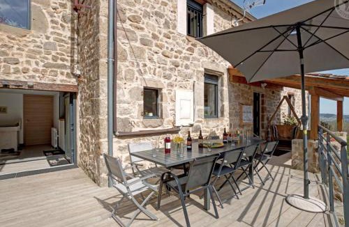 Saint-Julien-Molin-Molette House | Deux gîtes cosy en pierre pour 11 personnes avec spa optionnel - FR-1-496-334
