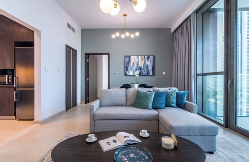 Bur Dubai Apartment | Direct Dubai Mall Access from Downtown Views 1 -Burj View from Swimming pool