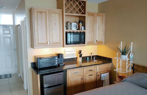Daytona Beach Shores Apartment | "Direct Oceanfront Studio Condo Close to Sunglow Pier