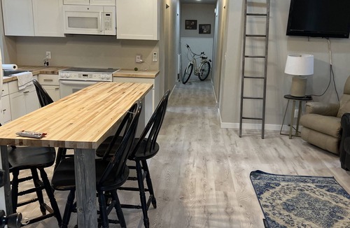 Big Rapids Cabin | Directly on the White Pine Trail. Sleep 6, 3 bedrooms, and Full Bath.