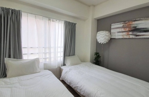 Chuo Ward Apartment | Discount for consecutive nights Westernstyle tw - Sunpark Heights 201/Kobe Hyōgo