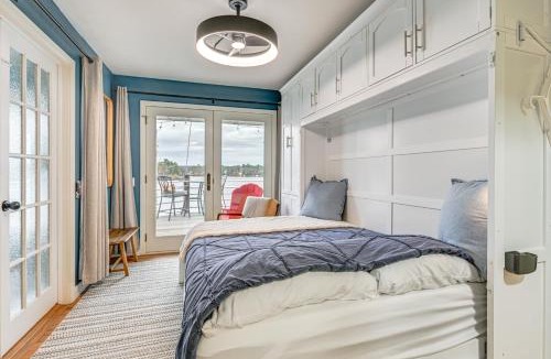 Lake Wissota Apartment | Dock, Deck & View: Lakefront Chippewa Falls Studio