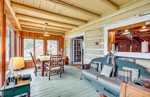 Mercer House | Dock, Fire Pit: Historic Lakefront Cabin in Mercer