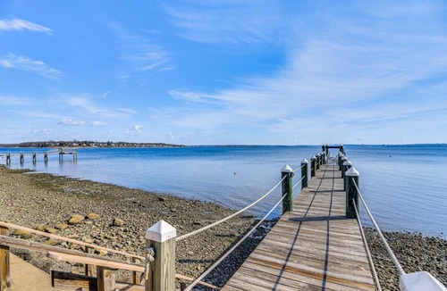 Bristol House | Dock, Sunrise View: Waterfront Home on Mt Hope Bay