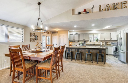Gravois Mills Cottage | Dock & Water Slide: Family Lake of the Ozarks Home