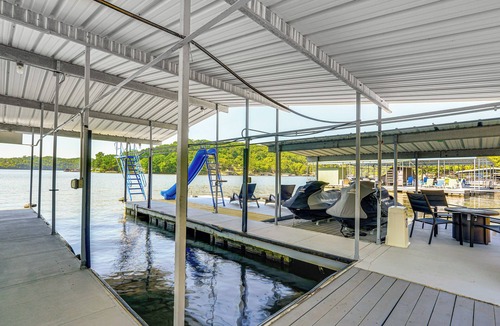 Gravois Mills Cottage | Dock & Water Slide: Family Lake of the Ozarks Home