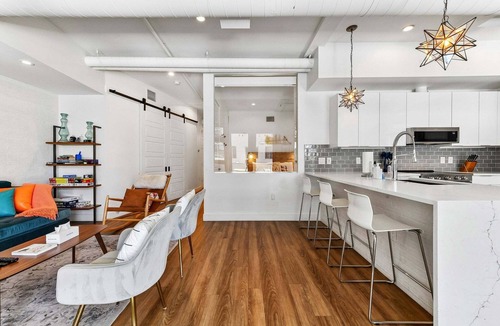 River North Art District Condo | Dog-Friendly 2BR Boho Loft in RiNo | Walk to Mission Ballroom & Breweries