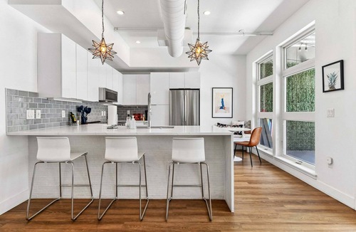River North Art District Condo | Dog-Friendly 2BR Boho Loft in RiNo | Walk to Mission Ballroom & Breweries